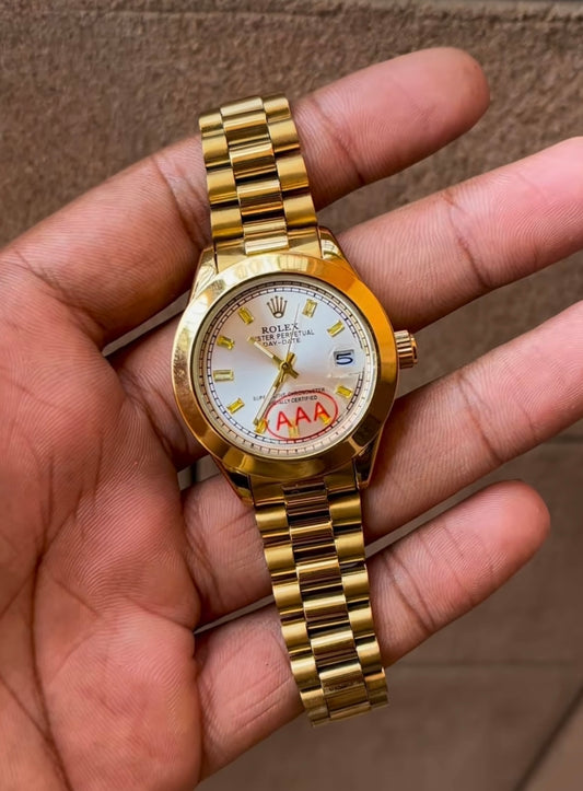 Rolex (Gold - White)