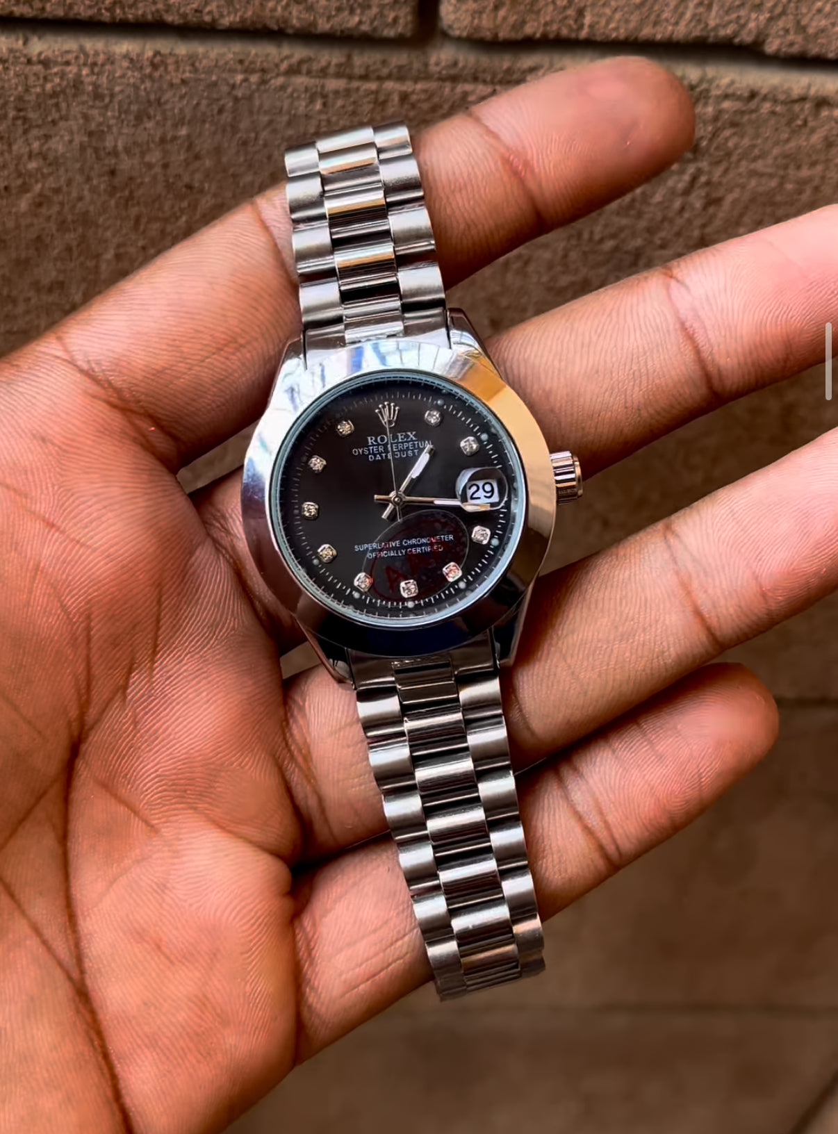 Rolex (Silver-Black)